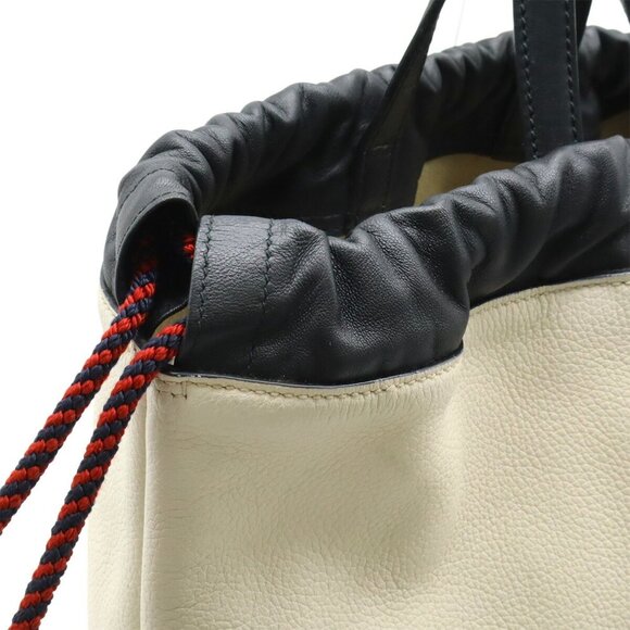 GUCCI Red Leather Tote Bag - Picture 6 of 10